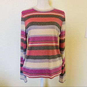 Allison Joy Lola Multi Stripe Long Sleeve Tee